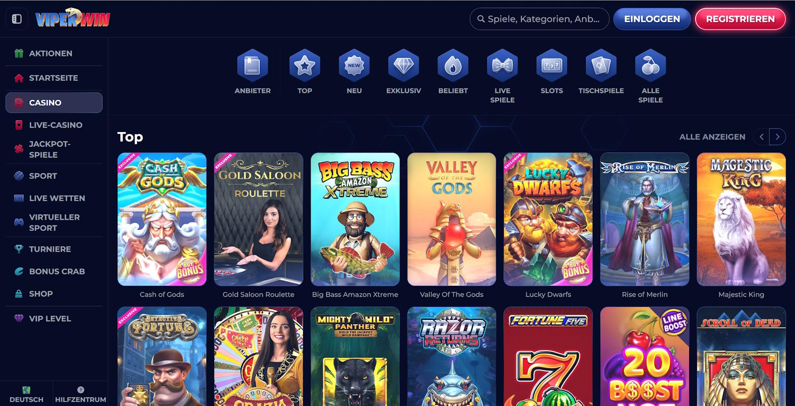 ViperWin Online Casino